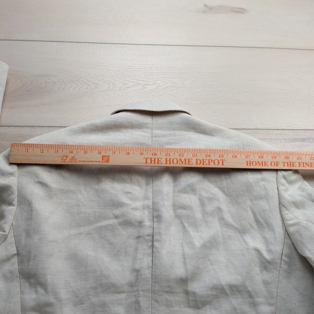 The J. Peterman‎ Company Blazer Sport Coat Mens 42L Cotton Linen Unlined Western